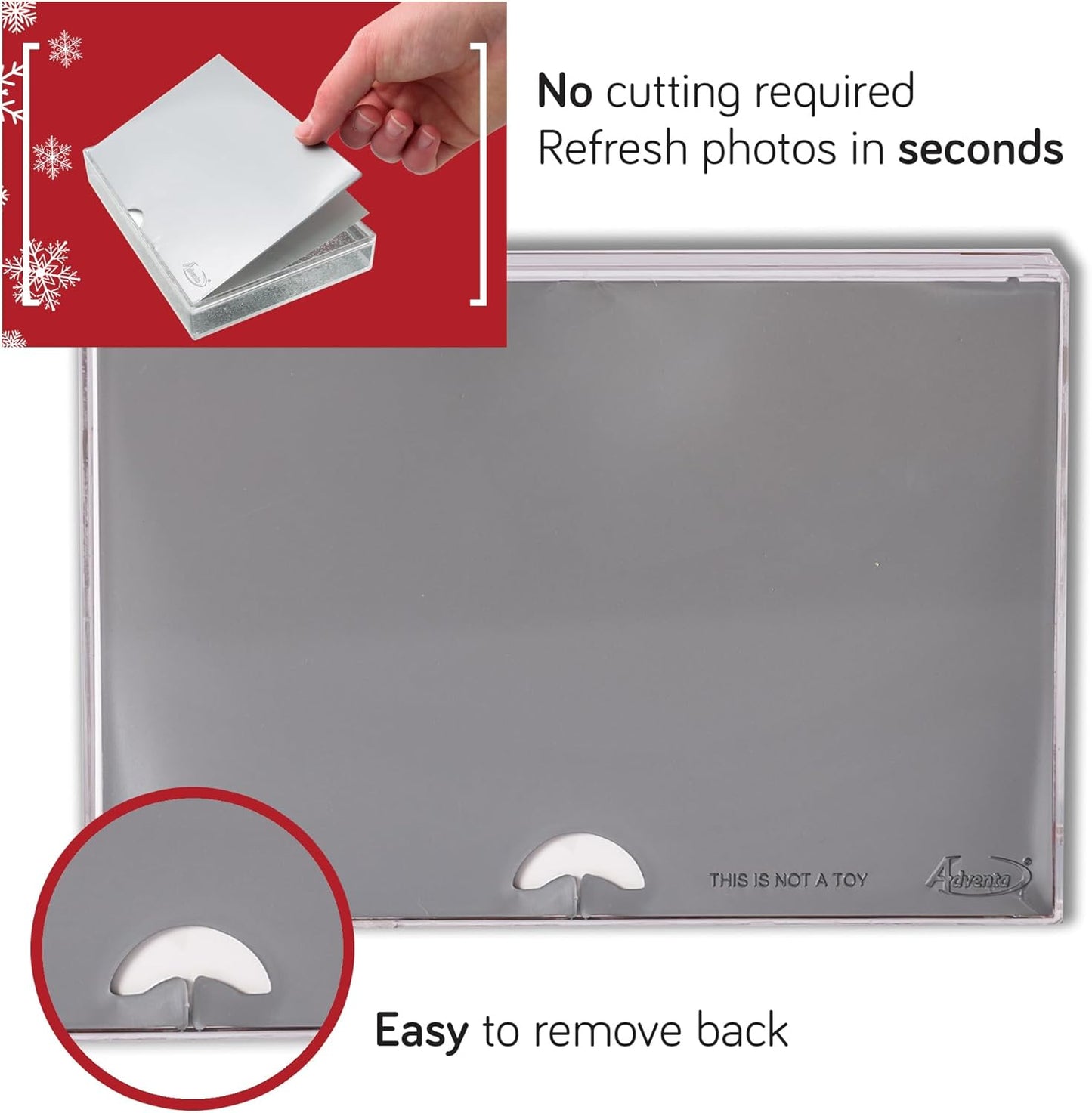 Water Photo Frame 4x6 Snow