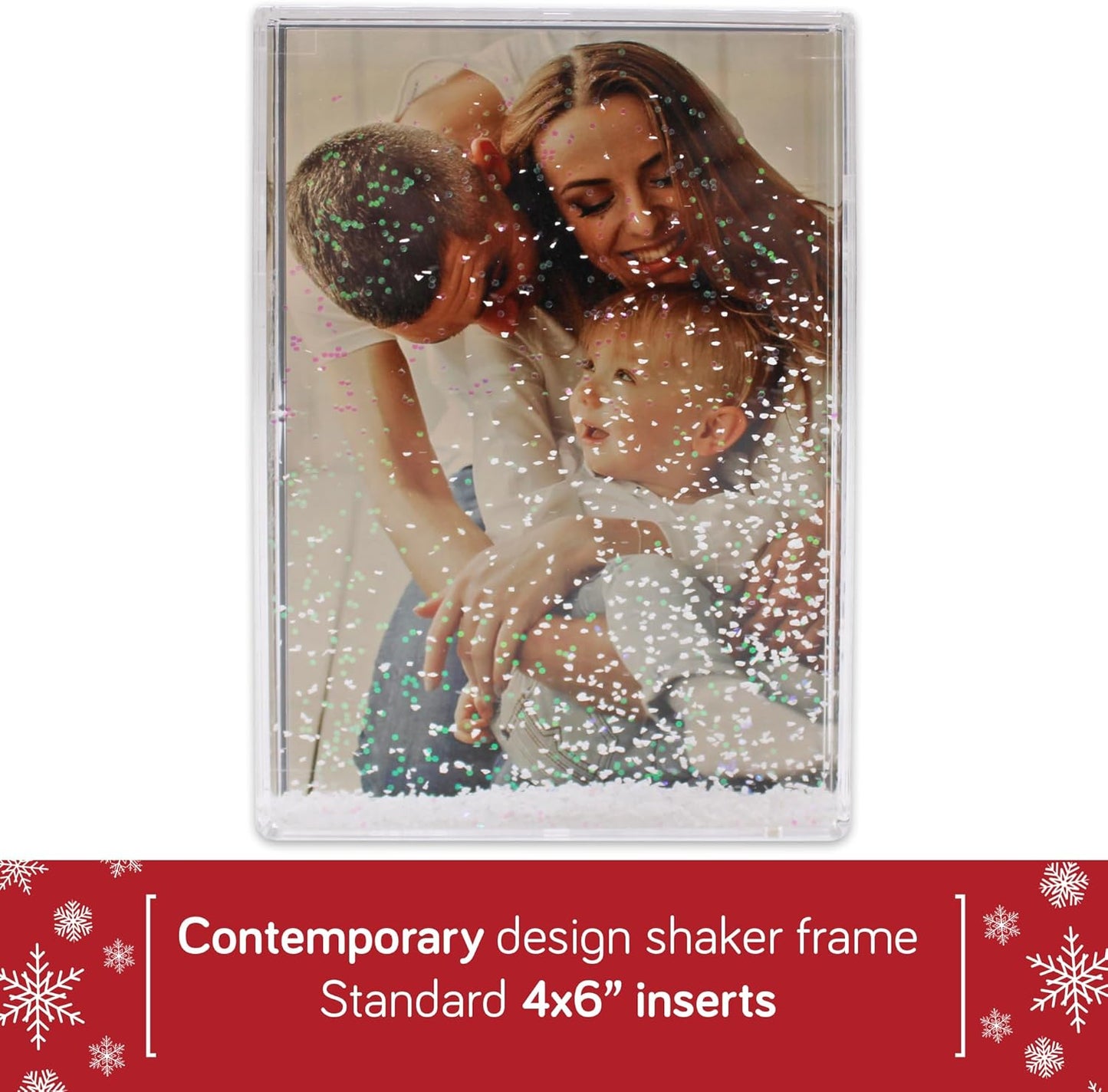 Water Photo Frame  4x6 Snow