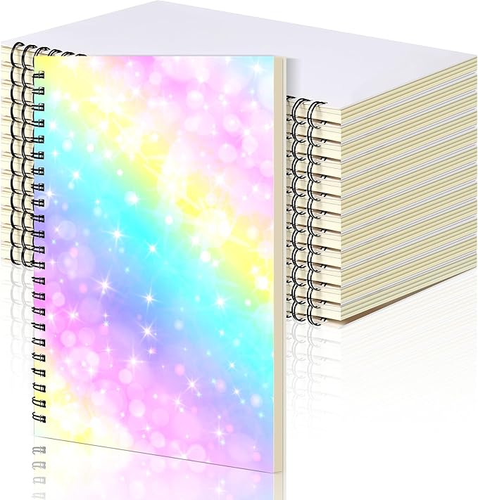 Sublimation Spiral Notebook – Customizable Blank Cover Journal for School, Office & Gifts