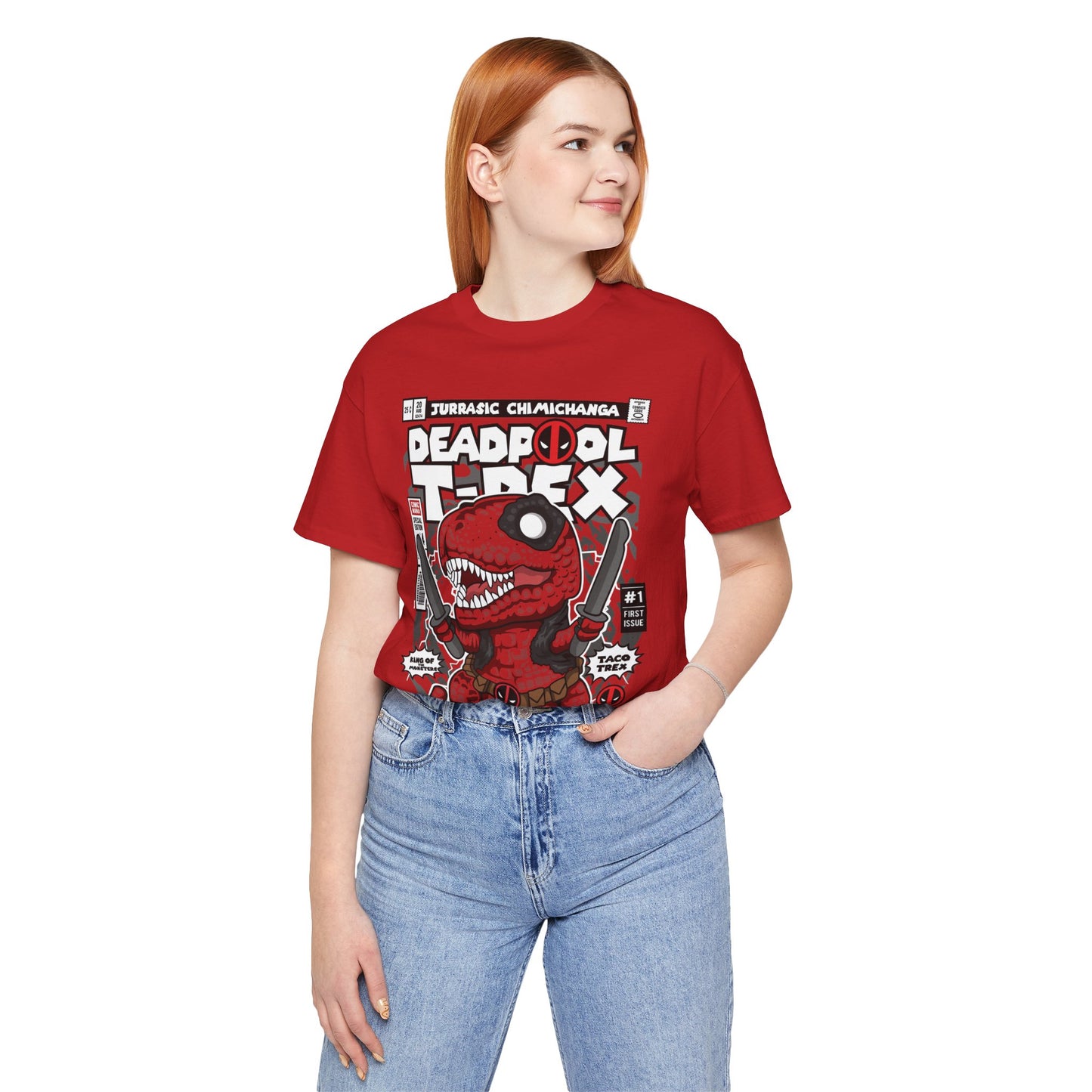 Deadpool T-Rex T-shirt  Unisex