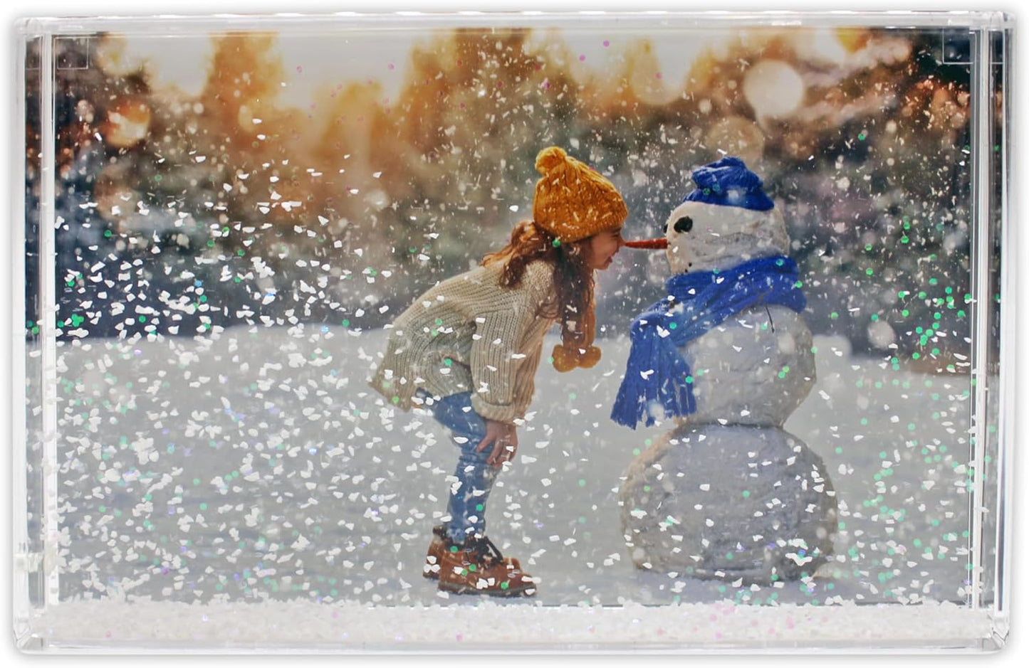 Water Photo Frame  4x6 Snow