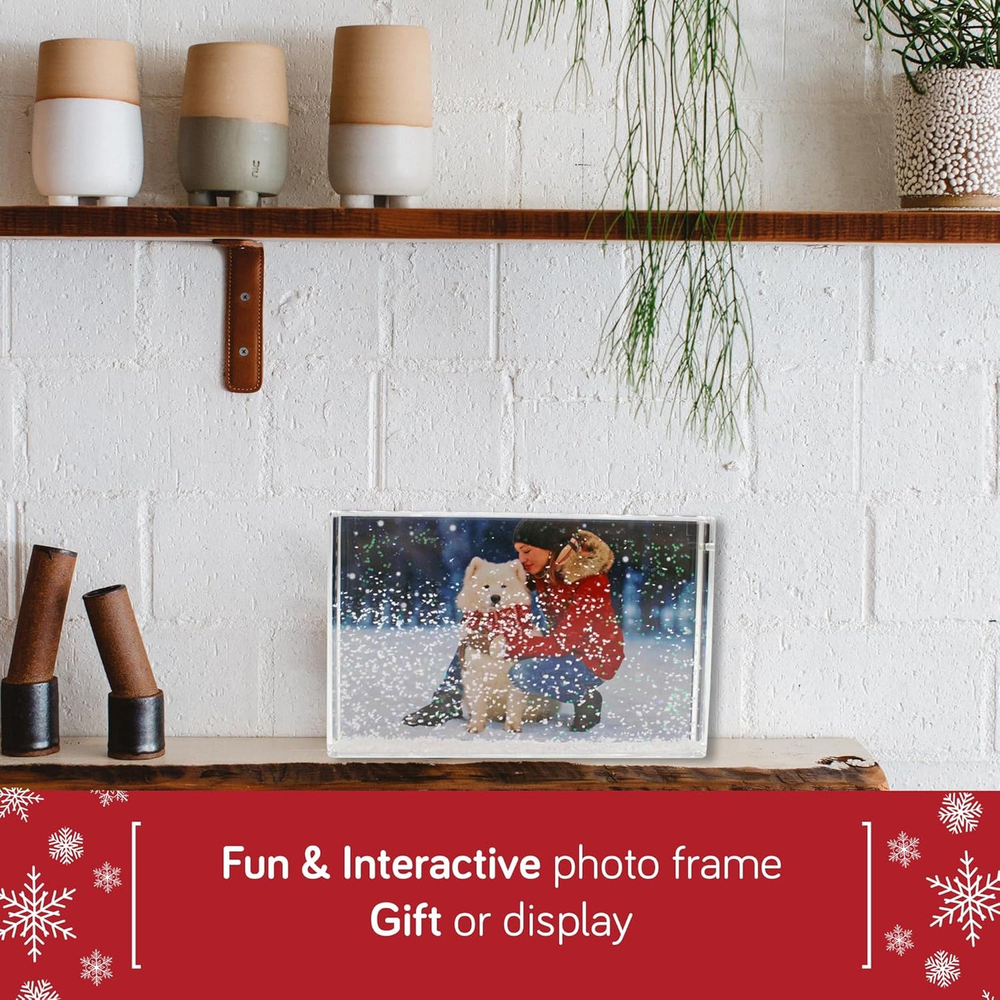 Water Photo Frame  4x6 Snow