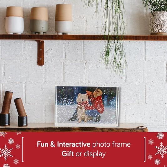 Water Photo Frame  4x6 Snow