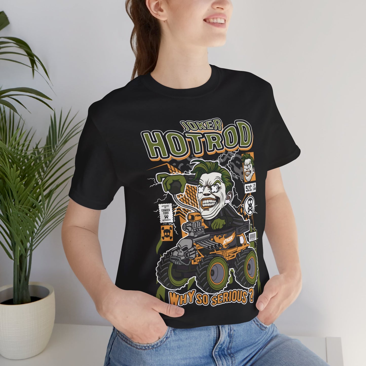 Joker Hotrod T shirt Design for Unisex