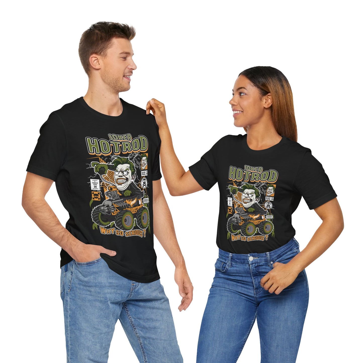 Joker Hotrod T shirt Design for Unisex