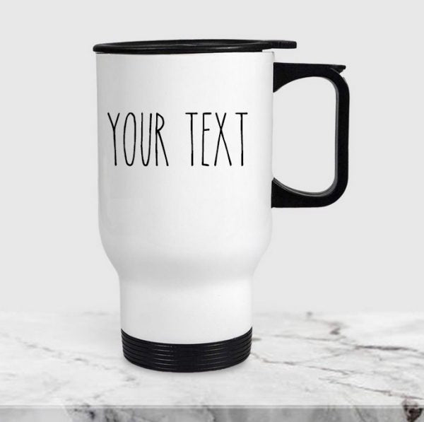 Customizable Insulated Travel Mug with Handle – 14 oz Stainless Steel Coffee Tumbler