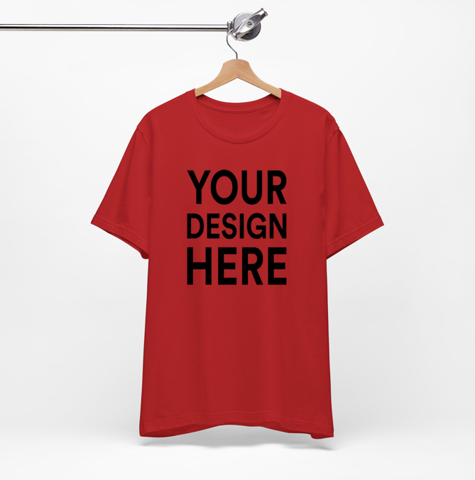 Red Create Your Signature Style with Our Custom T-Shirt Design Service!