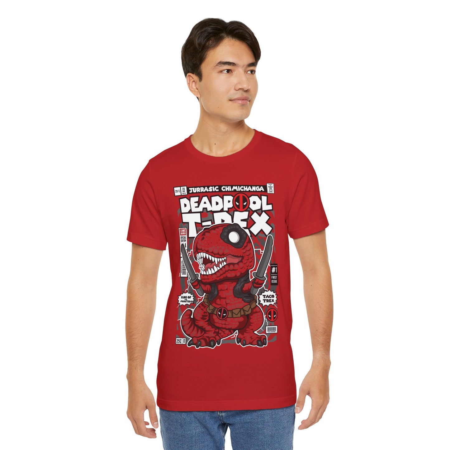 Deadpool T-Rex T-shirt  Unisex