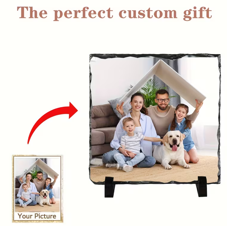 Natural Slate Photo Frame