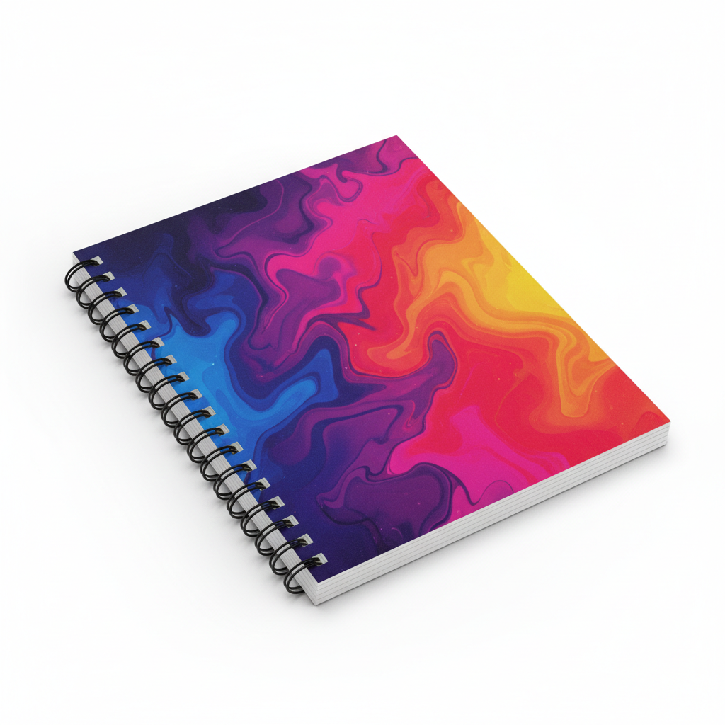 Sublimation Spiral Notebook – Customizable Blank Cover Journal for School, Office & Gifts