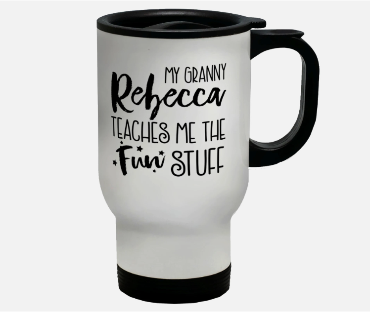 Customizable Insulated Travel Mug with Handle – 14 oz Stainless Steel Coffee Tumbler